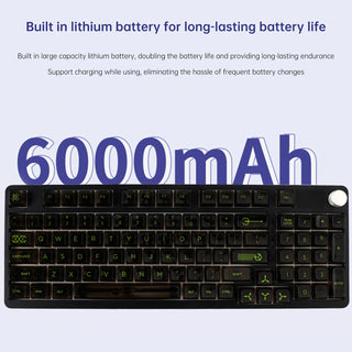 98-Key 2.4G Wireless Bluetooth Three-Mode Mechanical Keyboard DIY Customized RGB