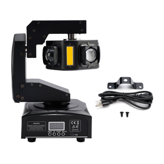 6LED Moving Head Light 3-Axis Beam Stage DMX Spot Disco Party Show Lighting