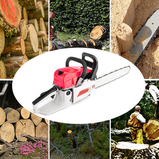 22"  Chainsaw Gas Power, 52CC GasolineCutting Wood Gas Sawing Aluminum Crankcase Set