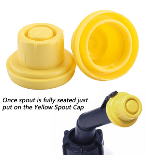 15x Replacement YELLOW SPOUT CAP Top For Fuel GAS CAN BLITZ 900302 900092 900094