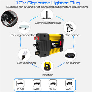 4000W Car Power Sine Wave Inverter w LED Display DC 12V To AC 220V Inverter