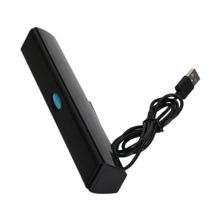 USB Power Computer Speakers Stereo Sound Bar With Clip for Desktop Laptop Black