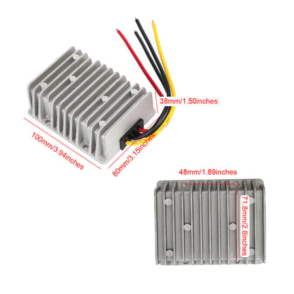 Waterproof DC 36V/48V to 24V 720W 30A Step-Down Power Supply Converter Regulator