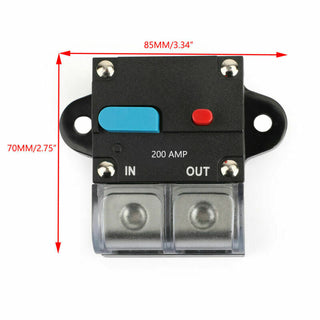 Fuse Audio Insurance AMP Breaker Circuit Reset Car Automatic Block 300A Marine