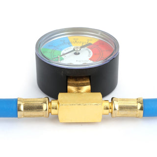 Auto Car Air Conditioning AC 1/2" Refrigerant Recharge Measuring Hose w/Gauge