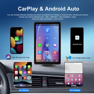 8" Touch Screen Apple CarPlay Android Auto Horizontal Vertical Switching Display