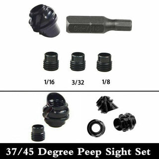 AT2 Degree Sight Lens Archery Bow Peep 45/37 Hooded Aperture