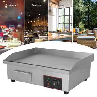 22-Inch Commercial Electric Griddle 3000W Countertop Griddle Electric Flat Top Grill