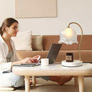 Candle Warmer Lamp with Timer & Dimmable Light - Cozy Lantern for Home, Includes 2 Bulbs