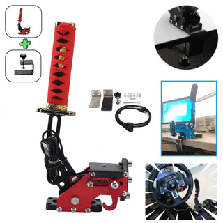 14Bit PC USB3.0 SIM Handbrake with Sword Hilt for Racing Games Steering Wheel Stand G27/G29 G920 PC WINDOWS