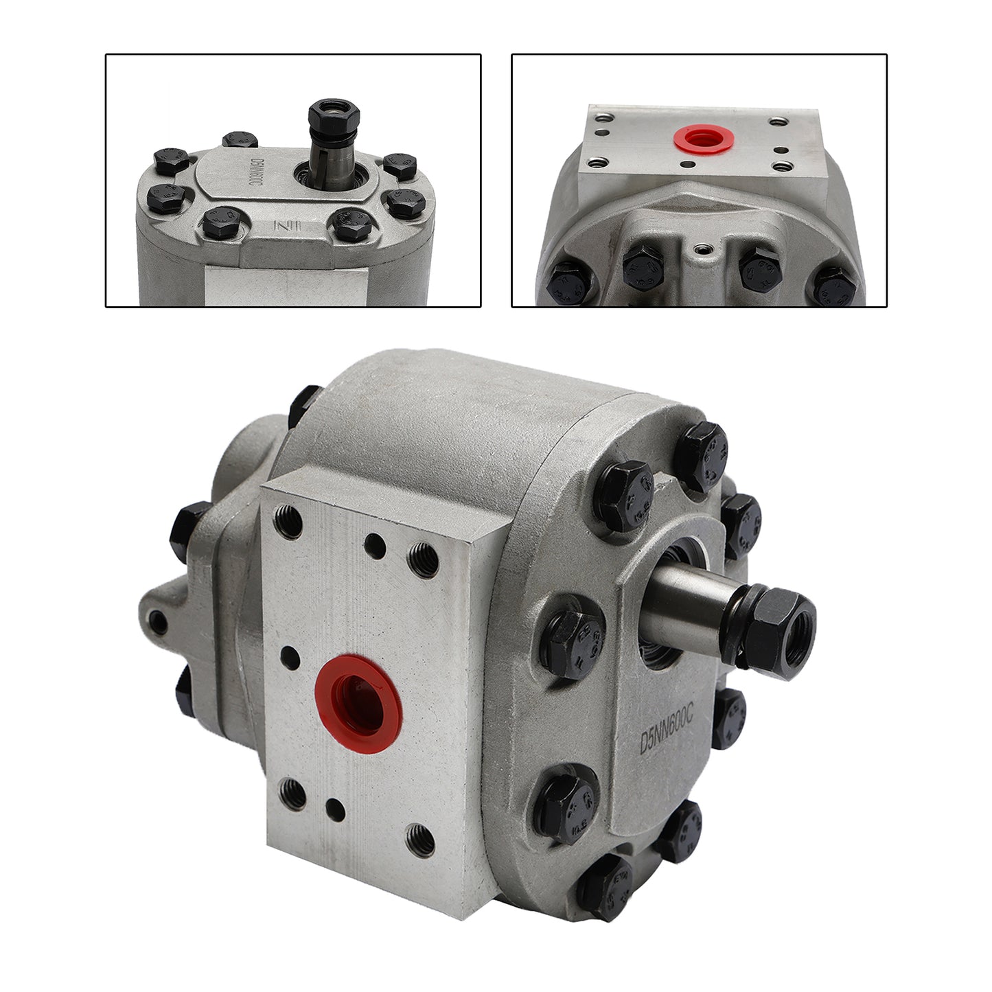 Ford Tractor Hydraulic Pump D5NN600C - Fits 8000, 8600, 8700, 9000, 9600, 9700 - Durable Aluminum Construction