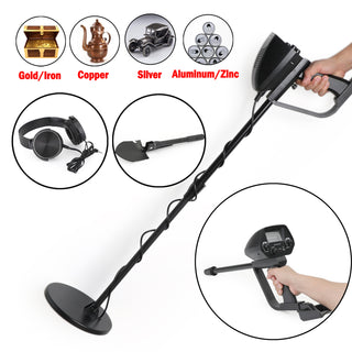 7.8" Hunter Deep Sensitive Metal Detector + Shovel + Earphone Waterproof