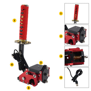 14Bit PC USB3.0 SIM Handbrake with Sword Hilt for Racing Games Steering Wheel Stand G27/G29 G920 PC WINDOWS