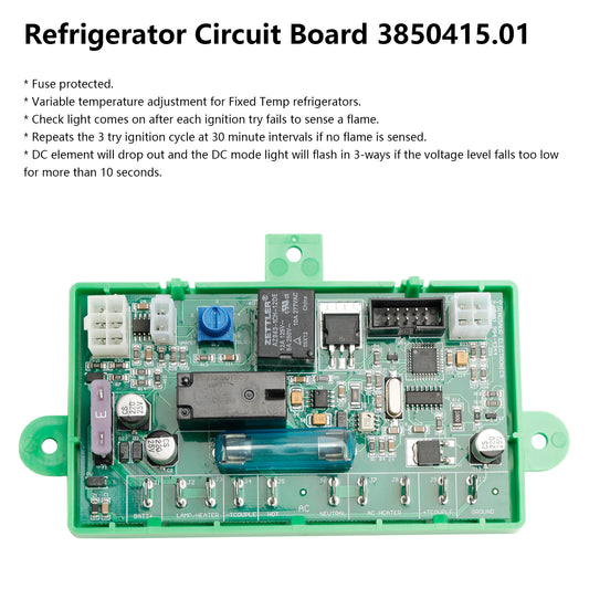 Refrigerator Main Power Control Circuit Board 3850415.01 Fit for Dometic