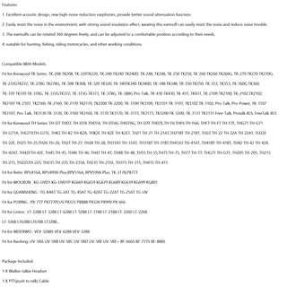 Noise Cancelling Headset Fit for BaoFeng UV5R UV-82 TK3107 TK3207 TK-3201