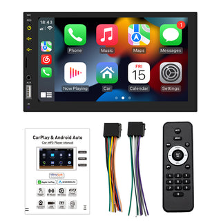 7"  Wired Carplay Car MP5 Player Bluetooth MP3 Car Card Radio Remote Control