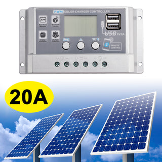 10A-60A PWM Solar Controller Display Current Solar Street Light Control 0V Start