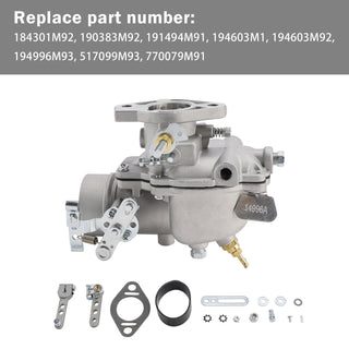 194996M93 Carburetor Fits For Massey Ferguson Tractors 65 3165 165 517099M93