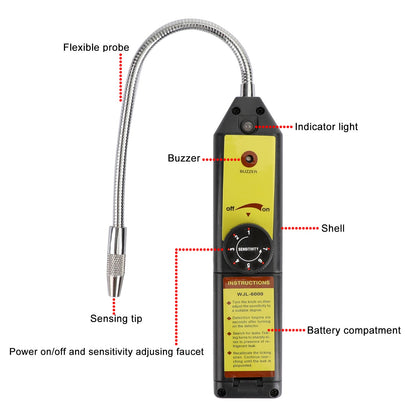 WJL-6000 Refrigerant Halogen Leak Detector HVAC For Air Conditioner AC Detector