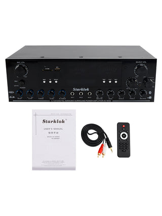3000W Stereo HiFi Power Amplifier 5.1-Channel Home Karaoke Bluetooth Amplifier