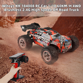 Wltoys XK 184008 RC Car 1/18 60KM/H 4WD Brushless 2.4G High Speed Off Road Truck Toy
