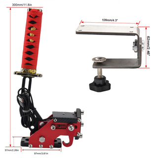14Bit PC USB3.0 SIM Handbrake with Sword Hilt for Racing Games Steering Wheel Stand G27/G29 G920 PC WINDOWS