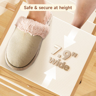 4-Step Folding Ladder with Handrails – Anti-Slip, 330 lbs Capacity