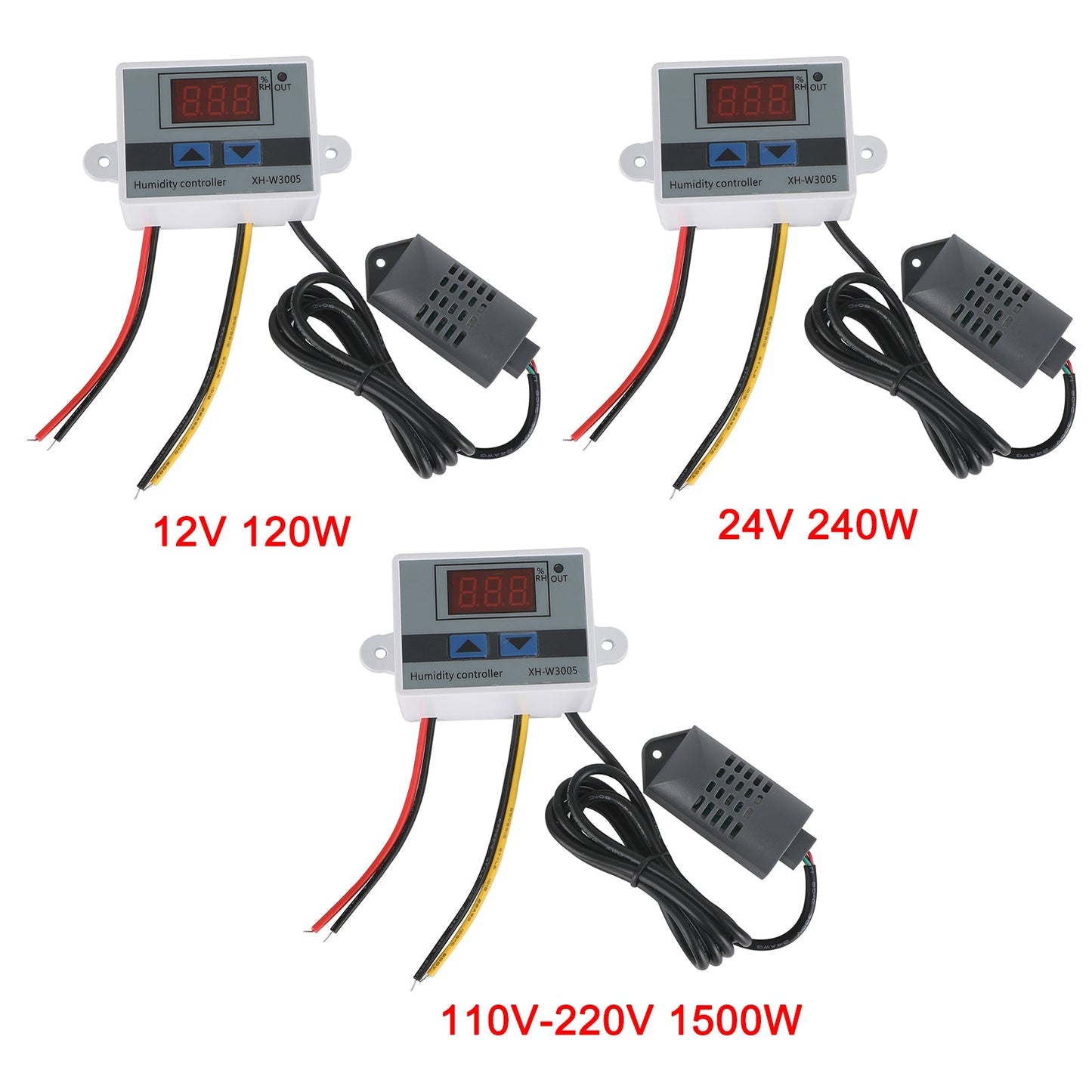 XH-W3005 Dc 12V 120W Led Digital Humidity Controller Hygrometer Switch Sensor Generic