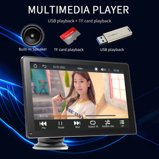 9"  Car MP5 Player Apple Carplay/Android Auto Car Bluetooth Radio + 4 LED Camera