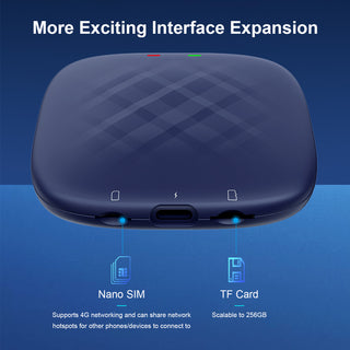 Carlinkit Carplay AI Box Plus Android 13 4+64GB Wireless GPS Bluetooth Adapter