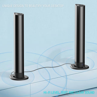 Detachable Surround Sound Bar Bluetooth 2 Speaker in 1 Subwoofer TV Home Theater