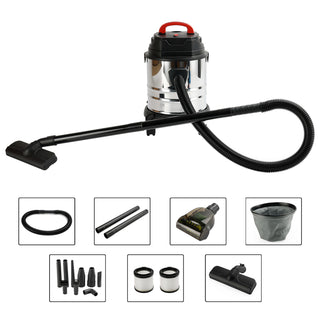 18L Handheld Ash Vacuum Cleaner,Pellet Stove Vacuum,16-18kpa Powerful Suction,Stainless Steel Canister,Dust Remove,For Home Office,Carpet Floors&Pet Hair