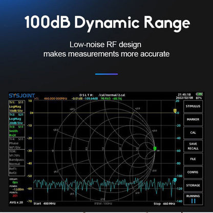 SV4401A 100Db 50KHz-4.4GHz Vector Network Analyzer Dynamic NanoVNA Generic