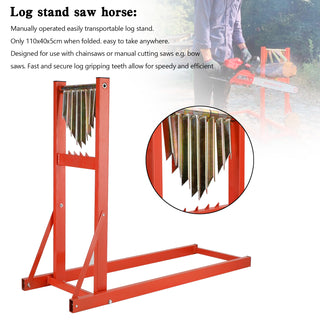Chainsaw Log Cutting Bench Heavy Duty Folding Smart Holder