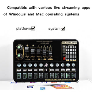 V10 Live Sound Card Kit with M800 Microphone – Streaming & Karaoke Audio Set