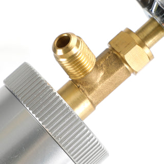 AC Hand Turn Pump Oil Dye Injector 2oz 1/4" A/C Air Conditioning Injection Tool