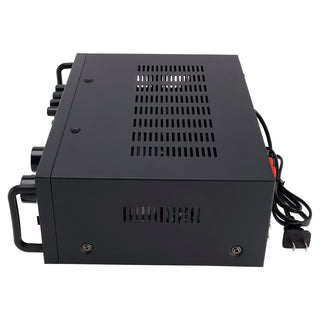 2500W Peak Stereo HiFi Power Amplifier Bluetooth5.4 FM USB EQ Mixer for Car Home