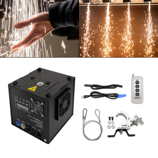 700W Firework Cold Spark Machine DMX Stage Effect Party Wedding Downward Spray