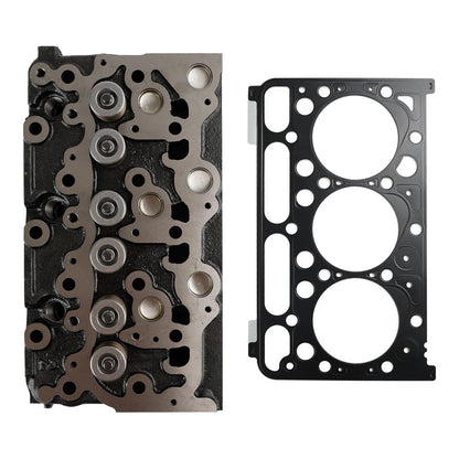 Replacement Cylinder Head Assy for Kubota D1703 - Compatible with Bobcat 238 325 328 Excavator, Includes Gaskets OE:16487-03040