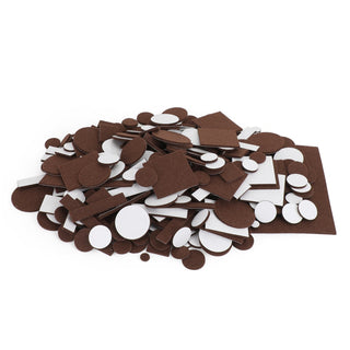 357 Piece Self-Stick Furniture Felt Pads for Hard Surfaces Brown