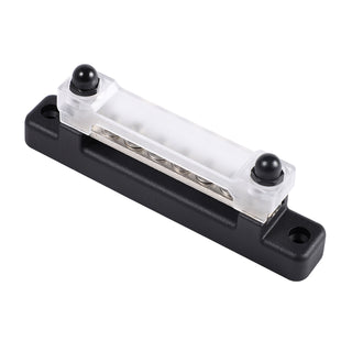 6 Way Blade Fuse Box Block Auto Marine Boat Holder Cover 12V Bus Bar Kit Black