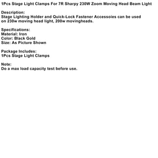 1Pcs Stage Light Clamps For 7R Sharpy 230W Zoom Moving Head Beam Light
