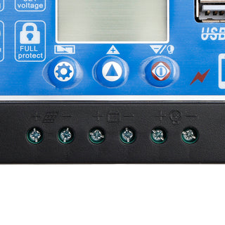 10A-60A PWM Solar Controller Mobile APP Intelligent Control 12V/24V/36V/48V/60V