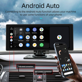 10.26" Wireless Carplay Bluetooth Car MP5 Player HD Large Screen Recorder Camera
