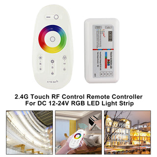 2.4G Touch RF Control Remote Controller For DC 12-24V RGB LED Light Strip