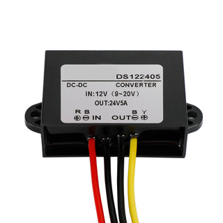 Waterproof DC-DC Boost Step-Up Converter 12V to 24V 5A Car Power Supply Module