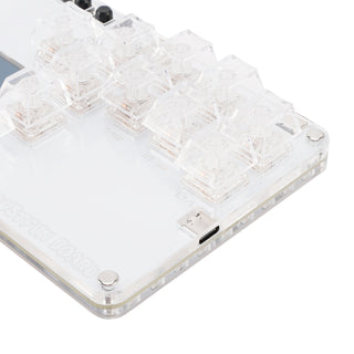 MustFun Hitbox Mini Stickless Controller Suitable For PC/PS3/PS4/Switch White