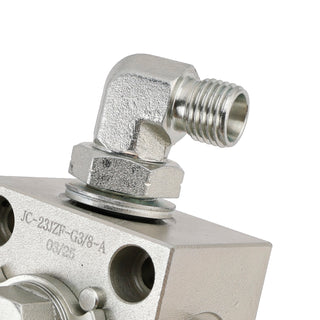 2 Three Way Diverter Valves For 1-2 Ton Chinese Mini Excavator W/ Quick Connects