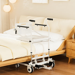 💕Medical Transfer Chair – 250 lb Patient Lift Wheelchair with Removable Split Seat