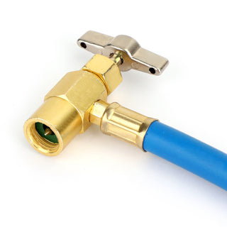 Auto Car Air Conditioning AC 1/2" Refrigerant Recharge Measuring Hose w/Gauge
